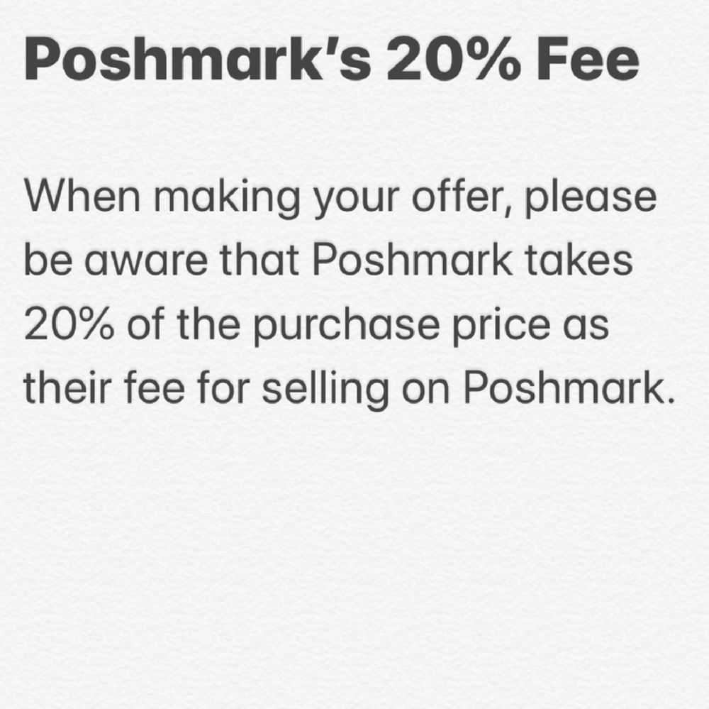 Poshmark fee